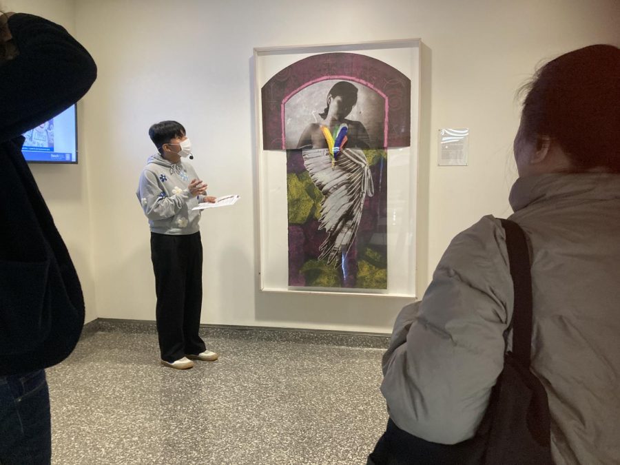 Baruch students explore college art collection on Mishkin Gallery tour