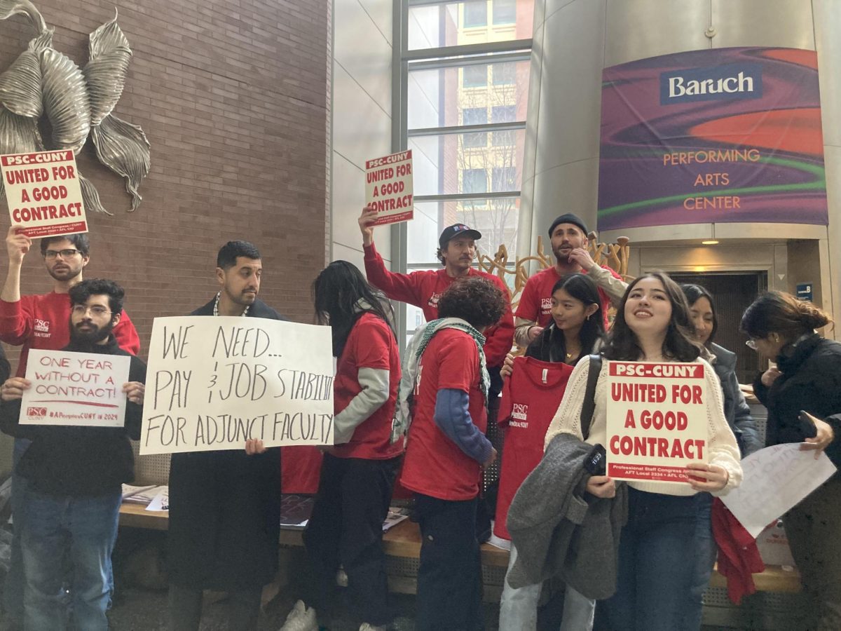 PSC-CUNY hold work-in demonstration on its contract expiration anniversary 
