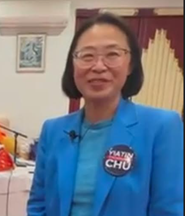 Senate candidate Yiatin Chu visits Hindu temple in Floral Park - Jassi Kalo