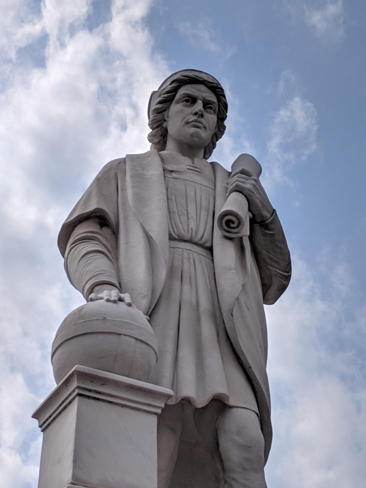 President Trump installs Christopher Columbus statue across from White House